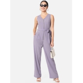 ALL WAYS YOU - Purple Crepe Regular Fit Womens Jumpsuit ( Pack of 1 ) - None