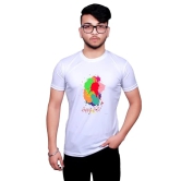 NITYANAND CREATIONS Round Neck White Holi T-Shirt for MEN-HOLI-T-SHIRT-11582-XL