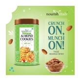 NourishVitals Almond Sugar Free Cookies, Heavenly Bites, Source of Protein, Crunchy Delights, Genius Snack, No Added Sugar, 120g x Pack Of 2