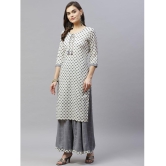 miravan - Grey Straight Cotton Women's Stitched Salwar Suit ( Pack of 1 ) - None