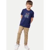 Teen Boys Navy Graphic Print T-Shirt