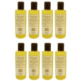 Khadi Herbal Saffron, Tulsi & Reetha Shampoo (1680 ml) - Pack of 8