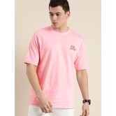 Difference of Opinion - Pink Cotton Oversized Fit Mens T-Shirt ( Pack of 1 ) - None