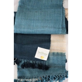 SoulShoppr Handloom Stole - Indigo Ombre