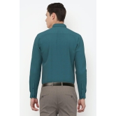 Men Green Slim Fit Formal Full Sleeves Formal Shirt