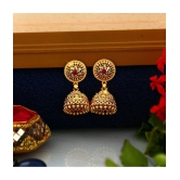 VIVASTRI Golden Jhumki Earrings ( Pack of 1 ) - Golden