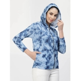 Uzarus - Polyester Blend Blue Hooded Jackets Pack of 1 - None