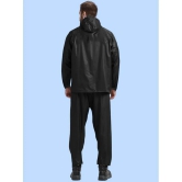 PPTHEFASHIONHUB Black Polyester Mens Raincoat ( Pack of 1 ) - M