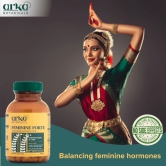 Arka Botanicals Feminine Forte 60 Veg Capsules| Complete Wellness Womens Care - Hormone Balancing | Ayurvedic Formulation | Lodhra, Shatavari Extract | Good for PCOD/PCOS | Stamina & Energy