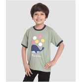 Neo Garments - Light Green Cotton Boy's T-Shirt ( Pack of 1 ) - None