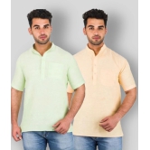 DESHBANDHU DBK - Multicolor Cotton Mens Regular Kurta ( Pack of 2 ) - None