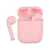 Neo I12 INPODS Bluetooth True Wireless (TWS) On Ear 2 Hours Playback Magnetic earpeice IPX4(Splash & Sweat Proof) Pink