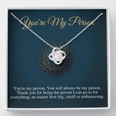 You Are My Person Necklace, Best Friend Gift, You're My Person Gift, Greys Anatomy Quote, Bestie Gift, Birthday Gift, Christmas Gift #0607-Standard Box