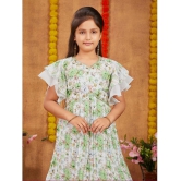 Aarika Sea Green Georgette Girls Kurta and Sharara Set ( Pack of 1 ) - None