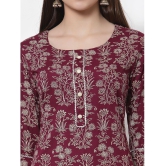 Kbz Pink Rayon Straight Kurti - Single - None