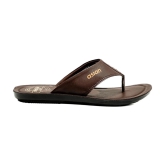 ASIAN Brown Mens Daily Slipper - None