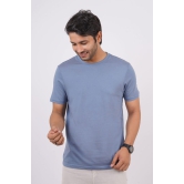 Men's Denim Blue  Pima Cotton Crew Neck