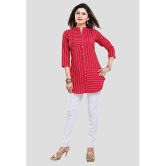 Meher Impex - Red Crepe Women''s Tunic ( Pack of 1 ) - None