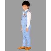 DKGF Fashion - Light Blue Cotton Blend Boys Shirt & Pants ( Pack of 1 ) - None