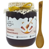 Farm Naturelle-Cinnamon Flower Wild Forest Honey | 1KG+150GM Extra and a Wooden Spoon | 100% Pure & Natural Ingredients Made Delicious Honey | No Artificial Color | No Added Sugar | Lab Tested Cinnamon Honey In Glass Bottle.