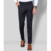 MANCREW - Navy Blue Polycotton Slim - Fit Men's Formal Pants ( Pack of 1 ) - None