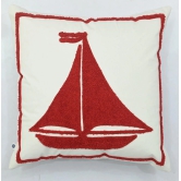 Sailor Theme Ship Motif Cushion Cover 16 x 16