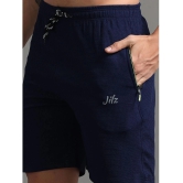 JILZ Navy Polyester Mens Shorts ( Pack of 1 ) - None