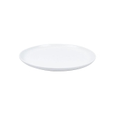 Market99 Hammered Melamine Tableware White Glossy Finish Full Plates for Dining Table (Set Of 6, White)