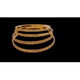 1gm  Gold Textured Bangles Set of 4