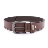 Red Tape Genuine Brown Leather Belt For Men | Solid Leather Belt | Classic and Durable