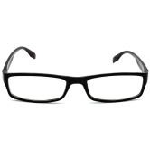 Hrinkar Rectangle Full Rim Portable +1.00 Reading Glasses For Men And Women (Black Frame, +1.00, Near Vision) - HRD01