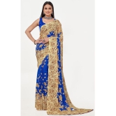 LEELAVATI - Multicolor Georgette Saree With Blouse Piece ( Pack of 1 ) - Multicolor