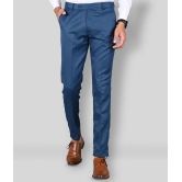 MANCREW - Blue Polycotton Slim - Fit Men's Formal Pants ( Pack of 1 ) - None