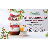 Farm Naturelle-Pure Raw Delicious and Immunity Booster Real Ashwagandha Infused Forest Honey,Immense Medicinal Value Naturally-1.45kg and a Wooden Spoon.