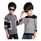 FORCE Kids Cotton Tshirt Grey::Black 15-16Y - None