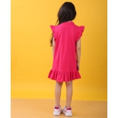 SILVER HEART PINK RUFFLE DRESS - PINK-10-12 YEARS / 1N / PINK