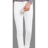 HALOGEN - White Denim Skinny Fit Mens Jeans ( Pack of 1 ) - None