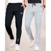 Septem Black Polyester Mens Sports Trackpants ( Pack of 2 ) - None