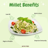 Native Pods Little Millet Noodles | Not Fried, No MSG |No Maida | Pack of 1- 180g