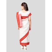 Aarika - White Silk Girls Saree ( Pack of 1 ) - None