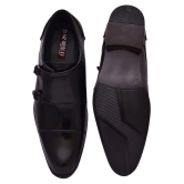 Sir Corbett Monk Strap Artificial Leather Black Formal Shoes - 9