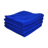 INGENS - Blue Microfiber Cloth For Automobile ( Pack of 4 )