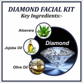 Soundarya Herbs Diamond Skin Brightening Facial Kit for All Skin Type for Men & Women-140g