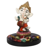 eCraftIndia Showpiece Wood Ganesha Idol 15 x 15 cms Pack of 1