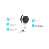 BioEnable C100 Smart WiFi Camera with Remote Monitoring, Day-Night Mode, Advanced Motion Detection, Micro SD Card Slot, Live Streaming, 2 Way Audio, Works with Android and iOS Smartphones