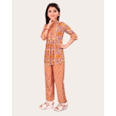 Girls Casual Kurta and Trouser Set-Yellow / 13 - 14 Years