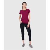 ferocious - Maroon Cotton Regular Fit Women's T-Shirt ( Pack of 1 ) - None