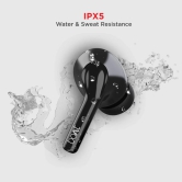 boAt Airdopes 163 | Wireless Earbuds with Massive Playback of upto 17 Hour, IPX5 Water & Sweat Resistance, IWP Technology, Type C Interface Pebble Black