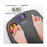 Healthgenie Digital Body Composition Monitor Weighing Scale Fat Analyzer Weighing (Grey-HB331)