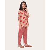 Girls Casual Kurta and Trouser Set-Pink / 6 - 7 Years